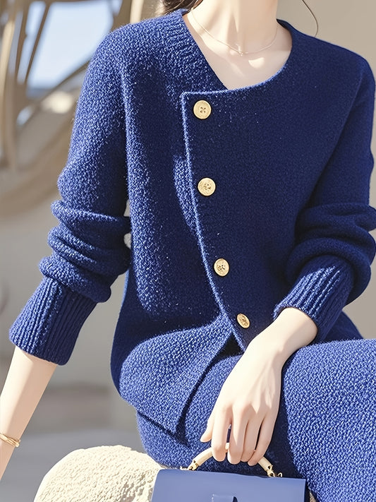 Fashionable And Elegant Irregular Top with a Fitted Bodycon Long Skirt Set